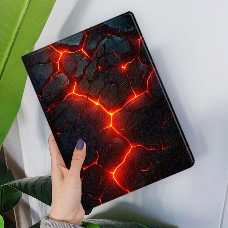 Art Lava Cracked Fire Glow For - đánh giá và giá Samsung Tablet S11 Accessories
