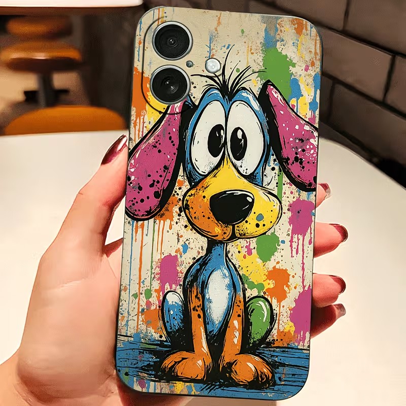 Graffiti Colored Puppy TPU Pho - đánh giá và giá Tablet And Accessories Case