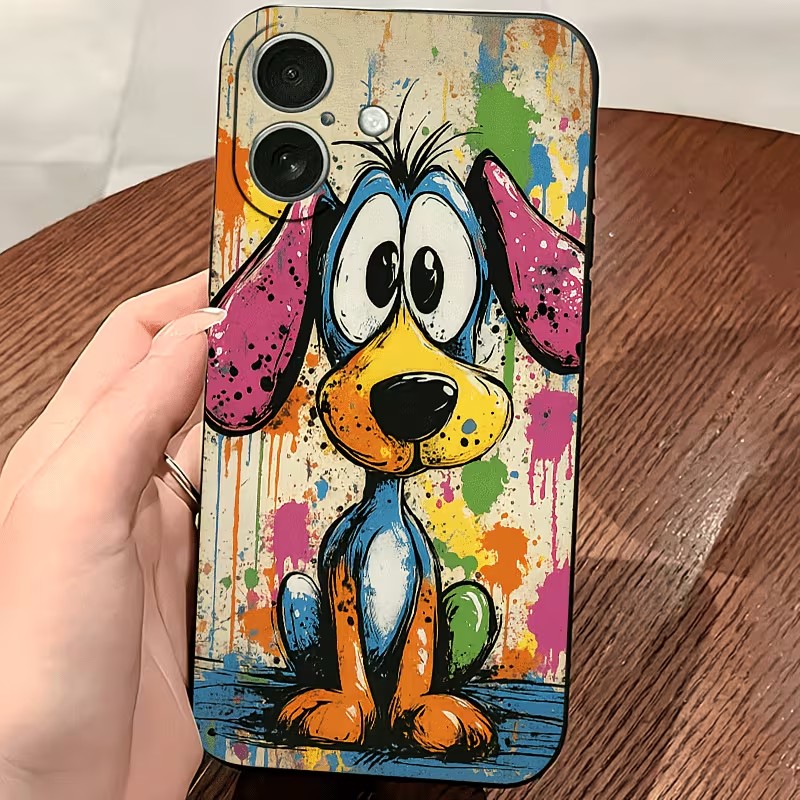 Graffiti Colored Puppy TPU Pho - đánh giá và giá Tablet And Accessories Case